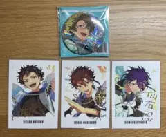 あんスタ　９周年　缶バッジ　ぱしゃっつ 南雲鉄虎　高峯翠　仙石忍　守沢千秋