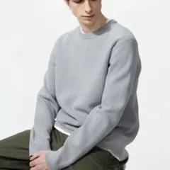 UNIQLO/ウォッシャブルミラノリブクルーネックセーター　Sサイズ☆美品☆