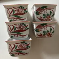九谷焼 青郊窯 赤カブ 13cm 角皿揃 5枚組 - メルカリ