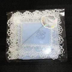 近沢レース 120周年 アクアブルー タオルハンカチ