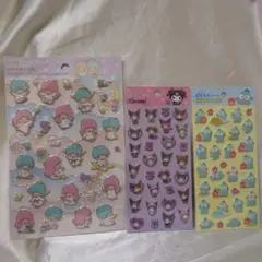 サンリオ クロミちゃん ハンギョドン リトルツインスターズ ぷくぷくシール