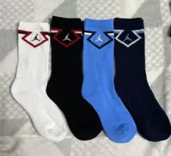 訳あり品　jordanジャンプマンロゴ ソックス 4足セット 23-25cm