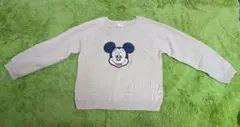 futafuta ミッキーマウス刺繍 セーター 140cm