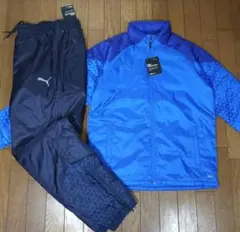 24,200円　プーマ　中綿ウォーマー　ウィンドブレーカー　658814　青　L