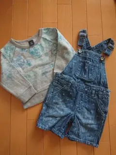 babyGAP オーバーオール サロペット＋トレーナー 2点セット