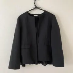 KAREI ノーカラージャケット ブラック Lサイズのサムネイル