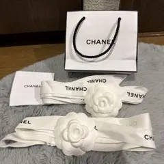 CHANEL リボン2 お花2 ショップ袋