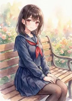 2137 メガネ女子 知的 美少女 ブレザー 制服 ポスター アート - メルカリ
