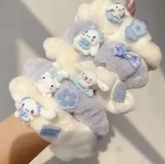 シナモンロール　シュシュ　ヘアゴム　５点セット