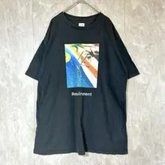 【アングリッド】オーバーサイズグラフィックプリントTシャツ F チャコールグレー