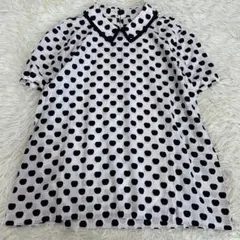【ケイトスペードニューヨーク】りんご柄♡シルク混 ブラウス 大きいサイズのサムネイル