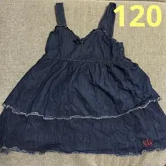 BABY DOLL デニムジャンバースカート 120