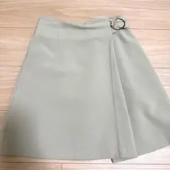 MAJESTIC LEGON ラップスカラップスカート緑