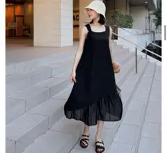 【新品タグ付】qung クン　バカンスオーガンジードッキングops