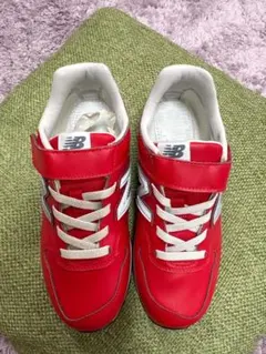 New Balance キッズスニーカー 22.5cm レッド 996