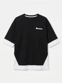duramy Tシャツ ブラック ホワイト バイカラー