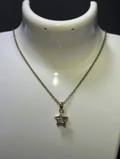 ハンドメイド スターモチーフ ネックレス ゴールド ラインストーンのサムネイル