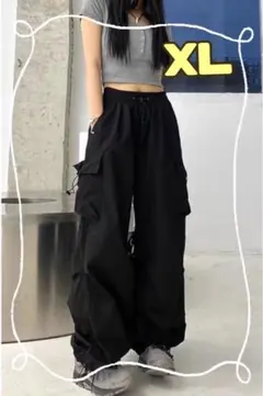 カーゴパンツ ワイドパンツ レディース ストリート　ダンス　ワイドシルエット