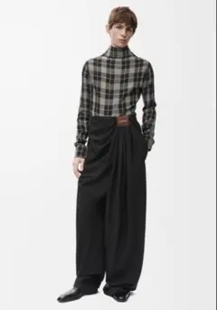 LOEWE ロエベ 【25SS】ドレープ トラウザーズ　ブラックのサムネイル
