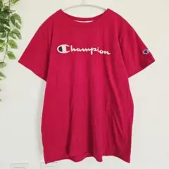 Champion チャンピオン スクリプロゴ Tシャツ 半袖 M ピンク 綿のサムネイル