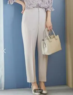 【洗える】2WAYレディテーパード パンツ