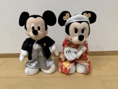 ミッキー　ミニー　和装ウェディングドール