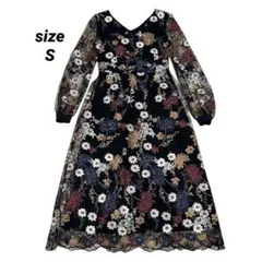 【当日発送可】美品 グレースコンチネンタル ワンピース 花柄 レース 総刺繍