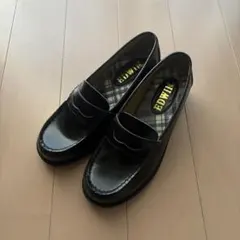 EDWIN 黒 ローファー 22.5cm