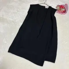 スリーワンフィリップリム シルク 絹 ノースリーブワンピース ブラック 黒