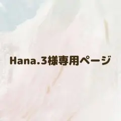 Hana.3様　専用ページ♡♡