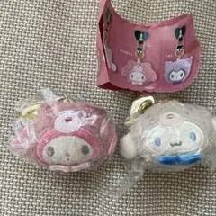 ラテクマ　サンリオ　ぬいぐるみチャーム　マイメロ　シナモン