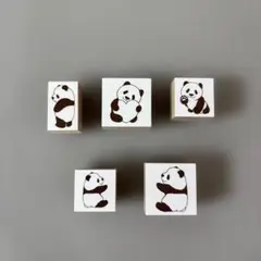 【新品未使用】バラ売り可　munimuni pandaのラバースタンプセット③