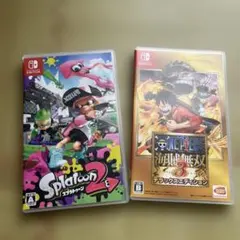 Splatoon 2 & One Piece海賊無双3 2セット