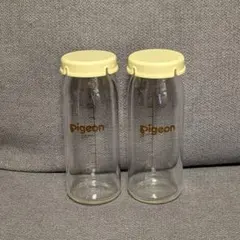 ✨️美品✨️　Pigeon 産院用哺乳瓶 100ml 2本セット フタ付き