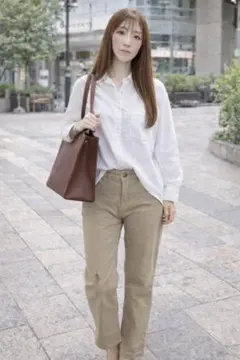 レノマ ブラウン レザー風 トートバッグ