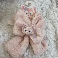 美品 リーナベル マフラー ディズニー ピンク リボン 香港ディズニー