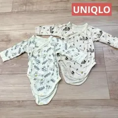 UNIQLO 前開き　ロンパース肌着　80cm 2枚セット　ディズニー