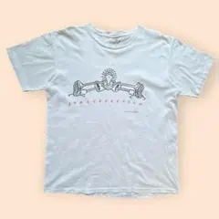 91s USA製 シングルステッチ 両面プリント Tシャツ ホワイト