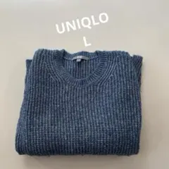 【ウィンターセール！UNIQLO】ケーブルニットセーターL