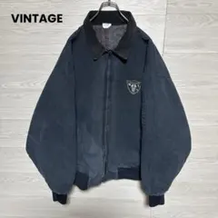 90s USA製 ヴィンテージ ダック地 刺繍 オーバーサイズ ダックジャケット