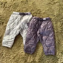 breeze キルティングパンツ 2色セット サイズ80