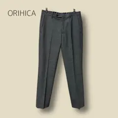 3217　【ORIHICA】　テーパード　スラックス　グレー　センタープレスのサムネイル