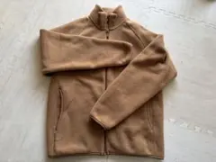 ユニクロ フリースジャケット ブラウン S