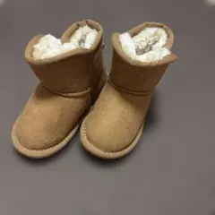 15cm キッズ ムートンブーツ ブラウン