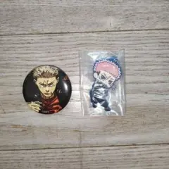呪術廻戦　虎杖悠仁　缶バッチ＆ラバーチャーム