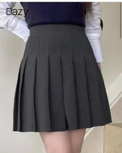 DAZY レディース 無地 プリーツスカート