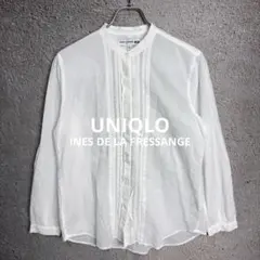 UNIQLO ユニクロ INES シアーコットンスタンドカラーシャツ 【L】