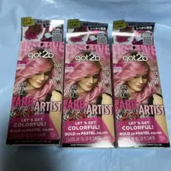 【大人気】got2b カラークリーム ヘアカラー剤 フラミンゴピンク 3個セットのサムネイル