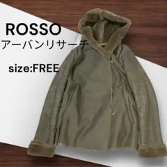 e739☆ROSSO アーバンリサーチ ムートンコート FREEサイズ