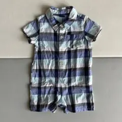 baby Gap チェック柄 半袖シャツ　ロンパース 12-18months